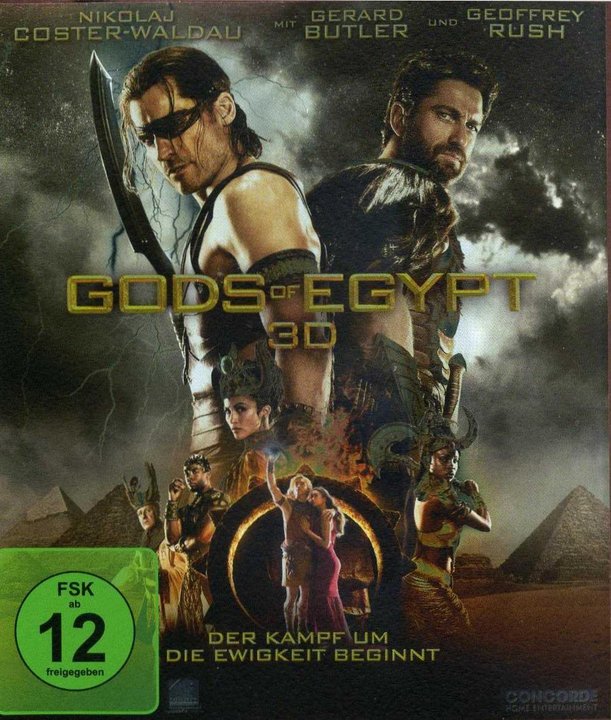 Gods of Egypt (Blu-ray 3D), gebraucht, ohne Cover