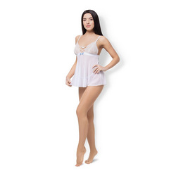 Mesh Babydoll &amp; String, 2 Teile