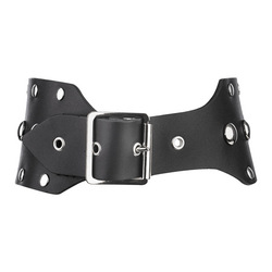 Breites Halsband mit Leine