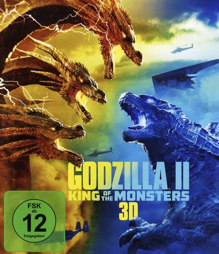 Godzilla 2 - King of the Monsters (Blu-ray 3D), gebraucht, ohne Cover