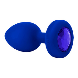 Vibrating Jewel Plug - L/XL, 11,5 cm
