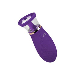 Zungenvibrator mit Saugfunktion, 17 cm