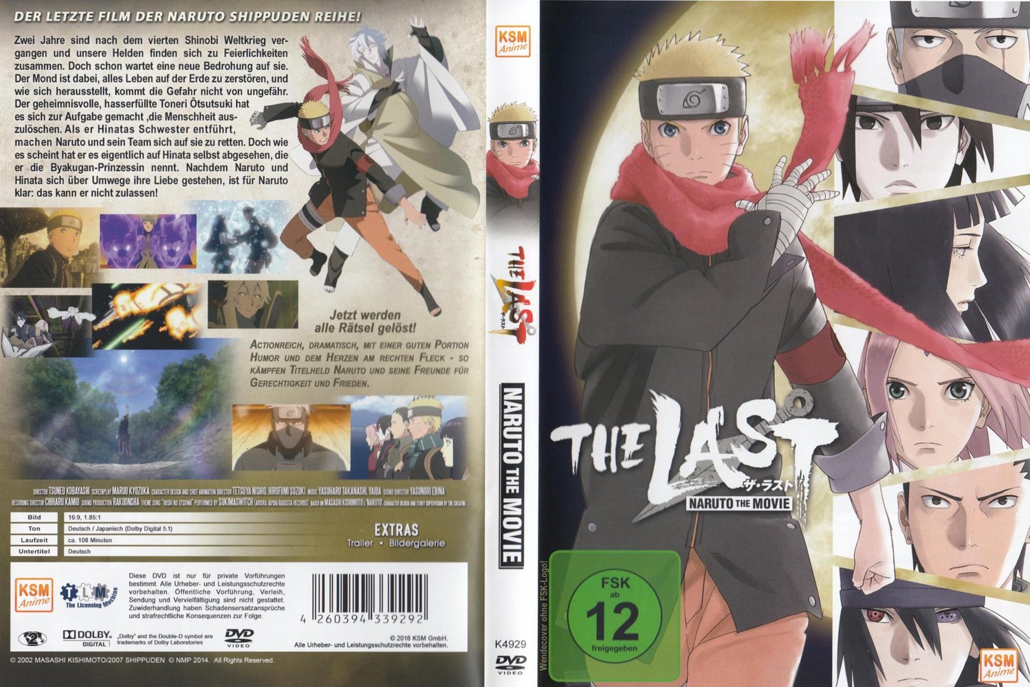 DVD Anime Naruto Shippuden Filme 10 - The Last Legendado