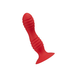 Dildo mit innenliegenden Kugeln, Silikon, 18 cm