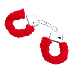 Metall-Handschellen mit Plüsch