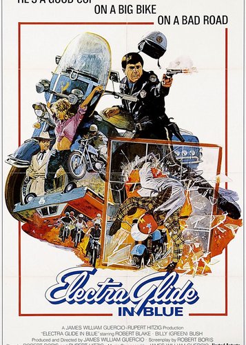 Electra Glide in Blue - Harley Davidson 344 - Poster 2