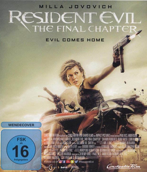 Resident Evil 6 - The Final Chapter (Blu-ray), gebraucht