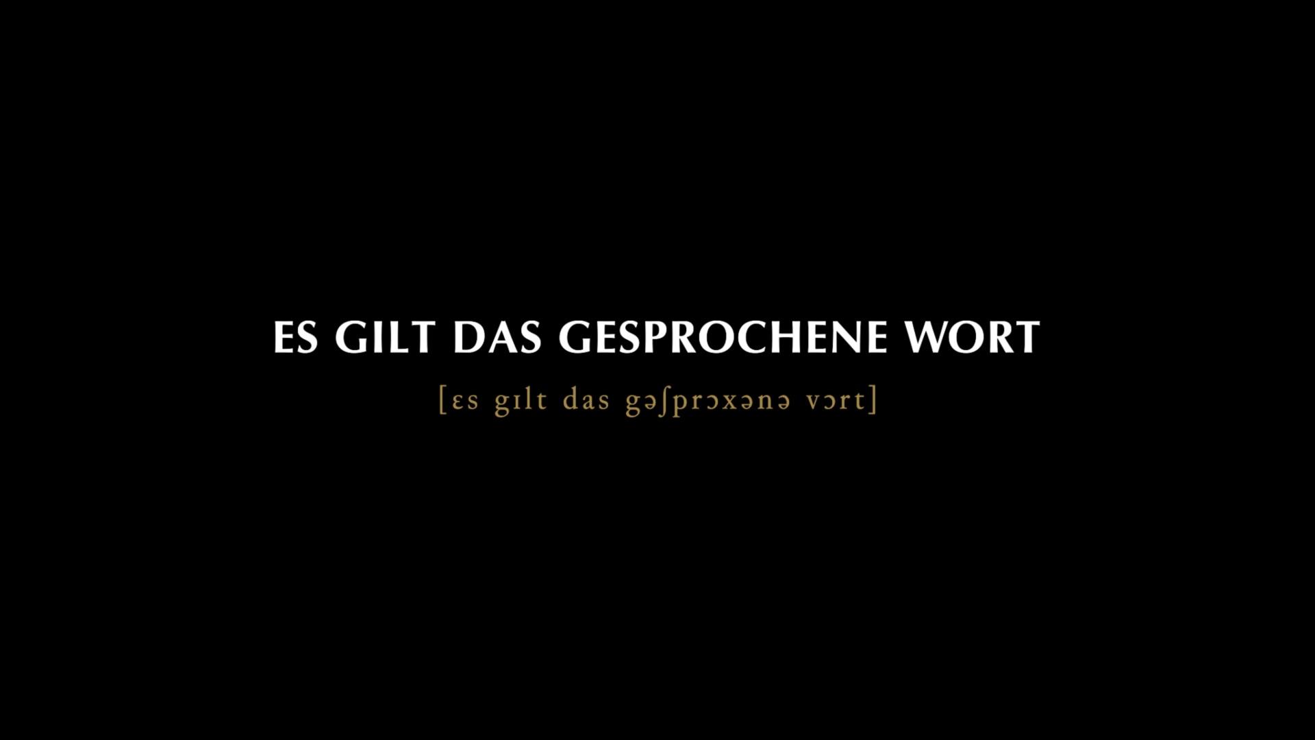 Es gilt das gesprochene Wort - Trailer - Deutsch