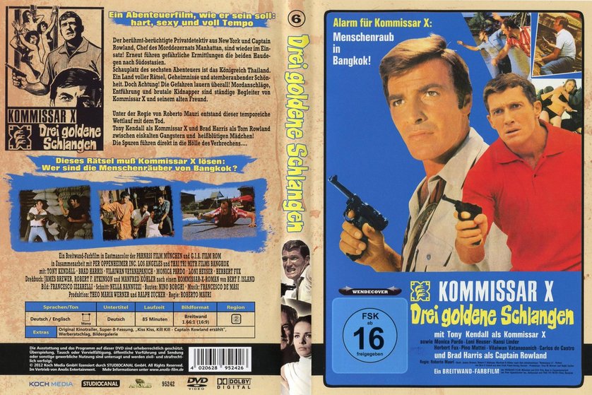 Kommissar X Drei goldene Schlangen DVD oder Bluray leihen