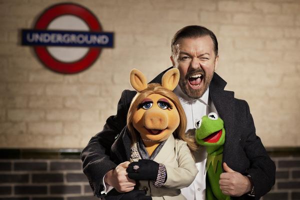 Ricky Gervais in 'Muppets Most Wanted'