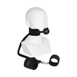 Mouthgag With Cuffs, 2Teile