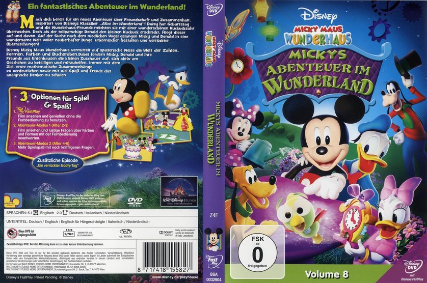 Micky Maus Wunderhaus 08 - Mickys Abenteuer im Wunderland: DVD oder Blu