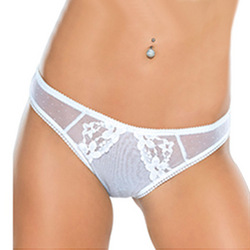 Ouvert-Slip mit floralem Muster