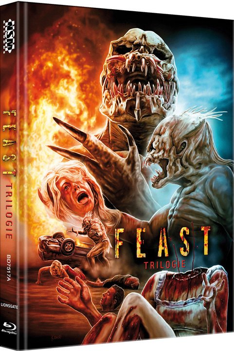 Feast Trilogie - Mediabook - Limitiert auf 444 Stück - Cover A (Blu-ray Disc)