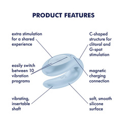 Satisfyer Double Joy Connect App, 9 cm