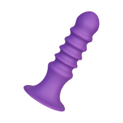 Ribbed Plug With Suction Cup, 13,5 cm