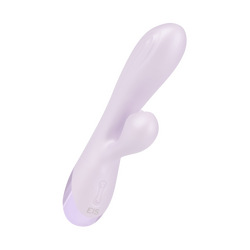 Silikon-Rabbitvibrator mit Zunge, 19,5 cm