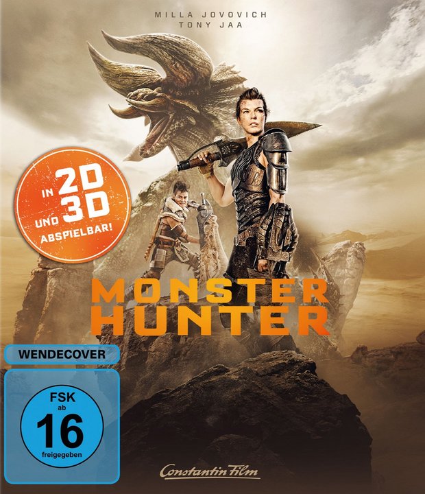 Monster Hunter (Blu-ray 2D/3D), gebraucht, ohne Cover