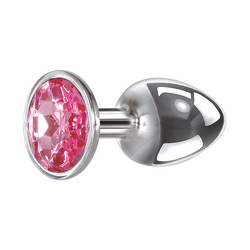 Medium Pink Gem Anal Plug, 8,5 cm