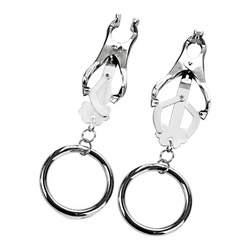 Nippelklemmen mit Ringen, 1 Paar
