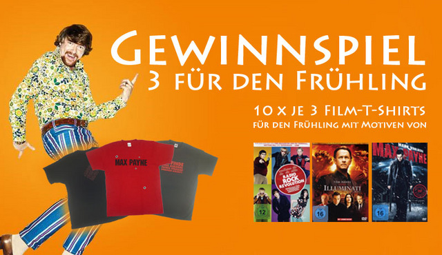 Gewinnspiel 3 für den Frühling: Frühlingsgefühle mit Robert Langdon, Max Payne & Co.