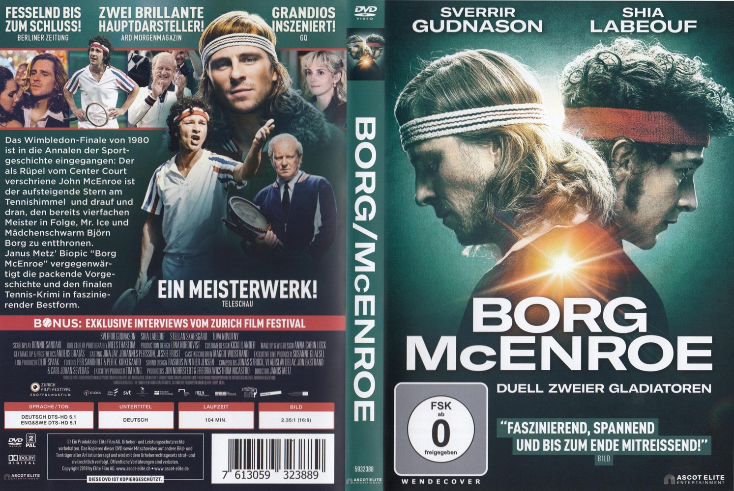 Borg/McEnroe DVD, Blu-ray oder VoD leihen