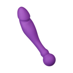 Doppelseitiger Silikon-Dildo, 18 cm