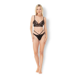 Hearts Bra &amp; Panty Set, 2 Teile