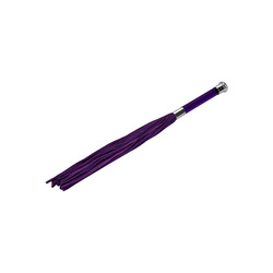 Suede Flogger With Glass Handle, 58 cm