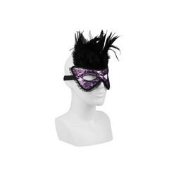 Verführerische Maske mit Federn