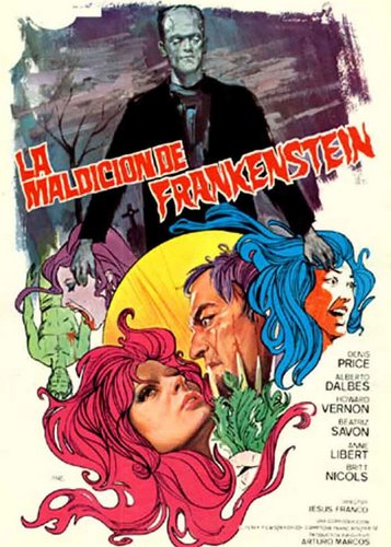 Eine Jungfrau in den Krallen von Frankenstein - Poster 2