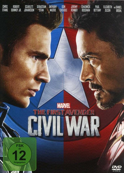 Captain America 3 - The First Avenger: Civil War (DVD), gebraucht