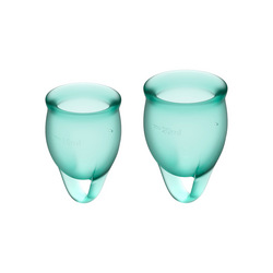 Satisfyer Feel Confident - Menstrual Cup Set, 15 &amp; 20 ml