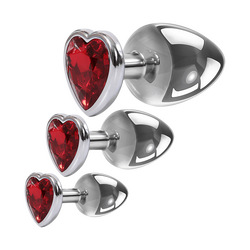 Three Hearts Gem, 3 Teile, 7 - 9,5 cm