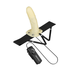 Vibrating Hollow Strap-On, 19 cm