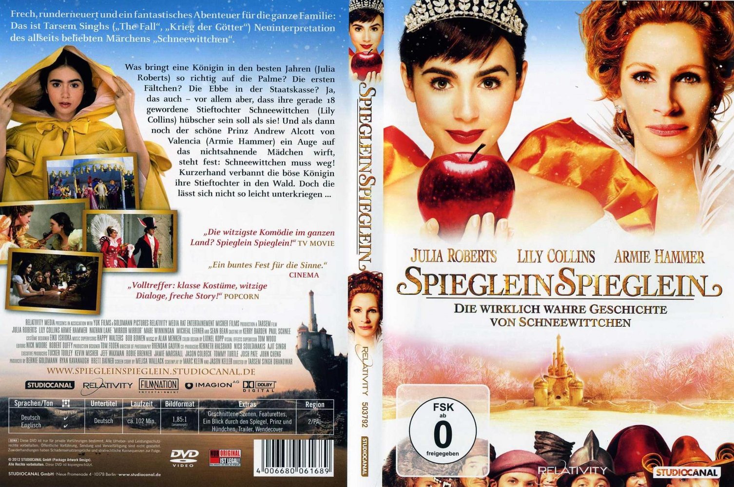 Spieglein Spieglein - Die wirklich wahre Geschichte von Schneewittchen ·  Film 2012 · Trailer · Kritik