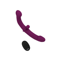 Doppel-Rabbitvibrator aus Silikon mit Fernbedienung, 26 cm