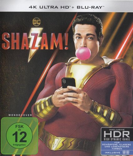 Shazam! (4K UHD), gebraucht, ohne Cover