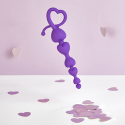 Herz-Analkette aus Silikon, 18 cm