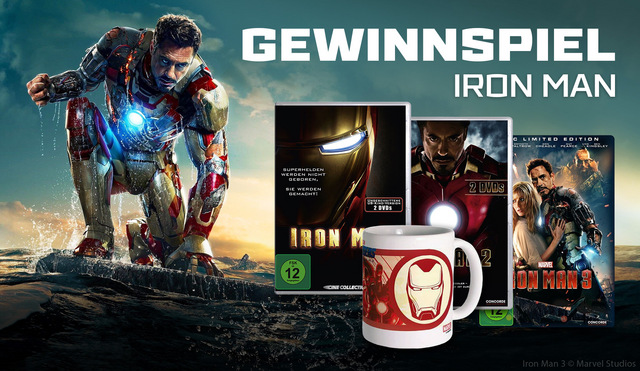 Gewinnspiel: IRON MAN Fan-Sets: Im Set: Gewinnt heldenhaftes Fanmaterial!