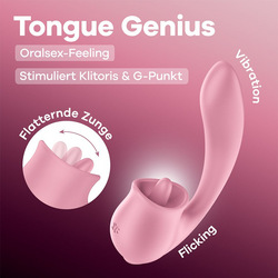 Satisfyer Tongue Genius, 18,5 cm
