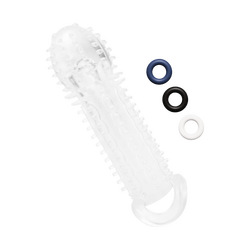 1,5&quot; See-Thru Stretch Penis Extender, 15,5 cm