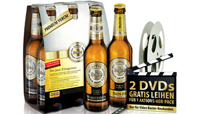 Warsteiner Promotion-Aktion: Video Buster und Warsteiner für den puren Filmgenuss