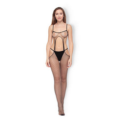 Ouvert-Bodystocking aus Netz
