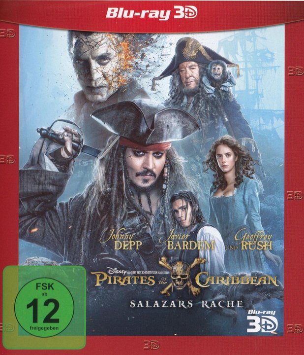 Fluch der Karibik 5 (Blu-ray 3D), gebraucht, ohne Cover