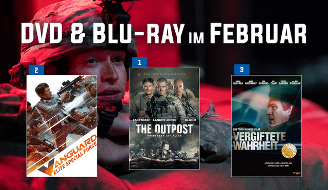 DVD & Blu-ray Charts 02-2021: The Outpost stürmt auf den 1. Platz der Februar Charts