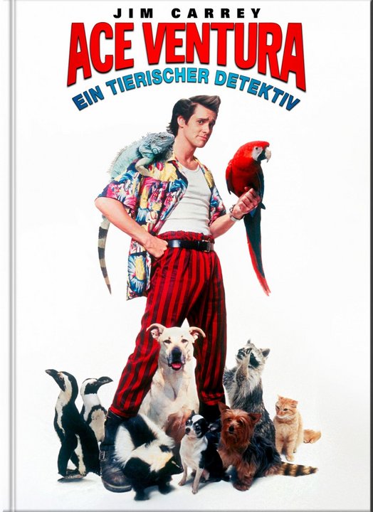 ACE VENTURA - EIN TIERISCHER DETEKTIV - Cover D - Mediabook - Limited Edition - 3 Filmfassungen (Blu-ray Disc)