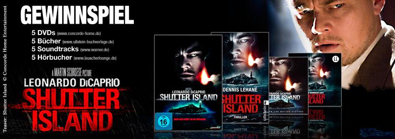 Gewinnspiel: Shutter Island: Mit DiCaprio ab auf die Insel: 5 Fanpakete zu gewinnen!