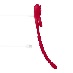 3-in-1 Silikon-Penisring, 3,5 cm