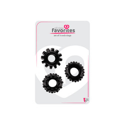 Set of 3 Cockrings, 1,6 4,6 cm